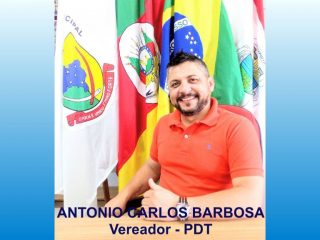 12/08/2019 – ANTONIO CARLOS BARBOSA – PDT